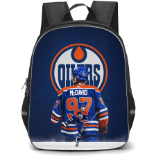 NHL Connor McDavid Backpack School Bag StudentPack - Connor McDavid 97 Edmonton Oilers Hockey Superstar Poster
