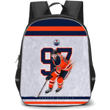 NHL Connor McDavid Backpack School Bag StudentPack - Connor McDavid Edmonton Oilers Ice Hockey Sports Poster