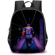 NHL Connor McDavid Backpack School Bag StudentPack - Connor McDavid Edmonton Oilers Tunnel Walk Aesthetic Poster