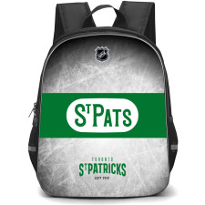 NHL Toronto St. Patricks Backpack StudentPack - Team Logo On Gray Background