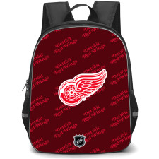 NHL Detroit Red Wings Backpack StudentPack - Detroit Red Wings Medley Monogram Wordmark