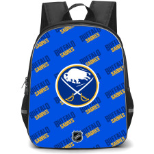 NHL Buffalo Sabres Backpack StudentPack - Buffalo Sabres Medley Monogram Wordmark