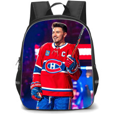 NHL Nick Suzuki Backpack School Bag StudentPack - Nick Suzuki Montreal Canadiens Game Night Portrait Poster