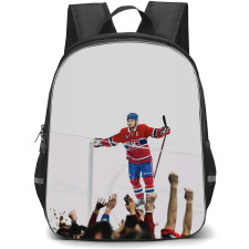 NHL Nick Suzuki Backpack School Bag StudentPack - Nick Suzuki Montreal Canadiens Ice Arena Victory Poster