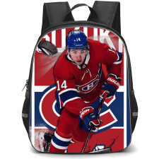 NHL Nick Suzuki Backpack School Bag StudentPack - Nick Suzuki Montreal Canadiens Ice Breaker Poster