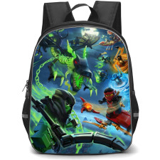 Ninjago School Backpack StudentPack - Characters Fighting Night Sky Background