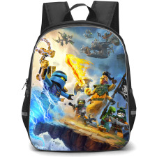 Ninjago School Backpack StudentPack - Characters Fighting Sky Background