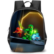 Ninjago Dragon Rising Backpack StudentPack - Kai Jay Walker And Lloyd Ready To Fight