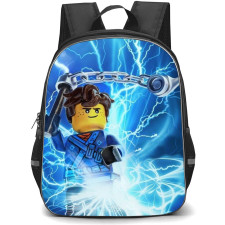 Ninjago Jay School Backpack StudentPack - Jay Portrait Lightning Background