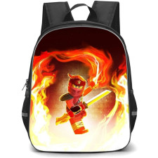 Ninjago Kai School Backpack StudentPack - Kai Fighting Pose Illustration