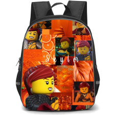 Ninjago Skylor School Backpack StudentPack - Skylor Collage Orange Background
