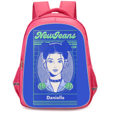New Jeans Danielle Backpack StudentPack - Danielle ID Card Blue Art Poster