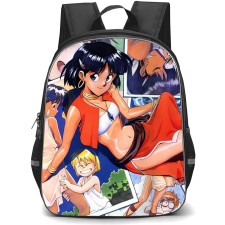 Nadia The Secret of Blue Water Nadia La Arwall Backpack School Bag StudentPack - Nadia La Arwall Laying Down Collage Background Portrait
