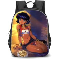 Nadia The Secret of Blue Water Nadia La Arwall Backpack School Bag StudentPack - Nadia La Arwall Sitting Smiling Portrait