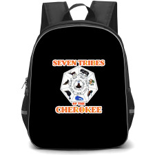 Native American Backpack School Bag StudentPack - Native American 7 Tribes Cherokee Sticker