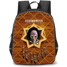Native American Cherokee Tribe Backpack School Bag StudentPack - Cherokee Tribe Bird Clan Mask Poster