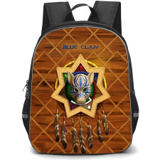 Native American Cherokee Tribe Backpack School Bag StudentPack - Cherokee Tribe Blue Clan Mask Poster