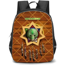 Native American Cherokee Tribe Backpack School Bag StudentPack - Cherokee Tribe Wild Potato Clan Mask Poster