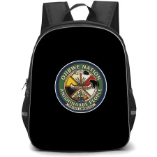 Native American Backpack School Bag StudentPack - Native American Ojibwe Nation Logo Sticker