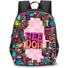 NeeDoh Backpack School Bag StudentPack - NeeDoh Fidget Toy Collage Poster