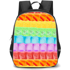 NeeDoh Backpack School Bag StudentPack - NeeDoh Rainbow Squishy Cube Pattern Poster