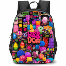 NeeDoh Backpack School Bag StudentPack - NeeDoh Vibrant Fidget Toy Collage Poster