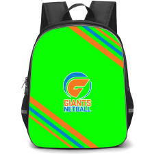 Giants Netball Backpack School Bag StudentPack - Large Logo With Stripe