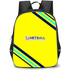 Netball Super League Backpack School Bag StudentPack - Large Logo With Stripe