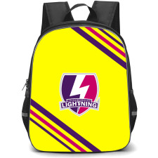 Loughborough Lightning Backpack School Bag StudentPack - Large Logo With Stripe