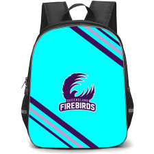 Queensland Firebirds Backpack School Bag StudentPack - Large Logo With Stripe
