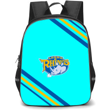 NIC Leeds Rhinos Netball Backpack School Bag StudentPack - Large Logo With Stripe