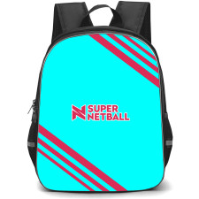 Super Netball League Backpack School Bag StudentPack - Large Logo With Stripe