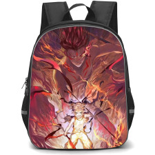 Ne Zha Ao Bing Backpack StudentPack - Ao Bing Sitting Anime Art Illustration Poster