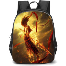 Ne Zha Backpack StudentPack - Ne Zha Cyberpunk Digital Art Poster