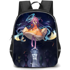 No Game No Life Schwi Dola Backpack StudentPack - Schwi Dola Dancing On King Sora Illustration Art