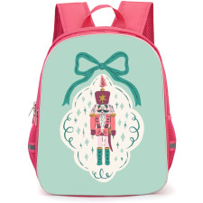 Nutcraker Backpack School Bag StudentPack - Christmas Ornament Portrait Illustration