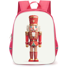 Nutcraker Backpack School Bag StudentPack - Fierce 3d Portrait Digital Art Beige Background