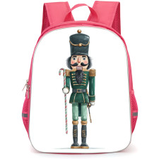 Nutcraker Backpack School Bag StudentPack - Fierce Portrait Digital Art White Background