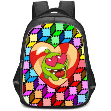Om Nom Stories Backpack StudentPack - Om Nom Stories Rainbow Cube Pattern