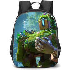 Overwatch Bastion Backpack StudentPack - Bastion Portrait On Forest Background