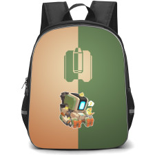 Overwatch Bastion Backpack StudentPack - Bastion Sitting Chibi Art Sticker