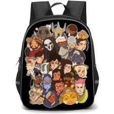 Overwatch Backpack StudentPack - Overwatch Characters Cartoon Art Sticker