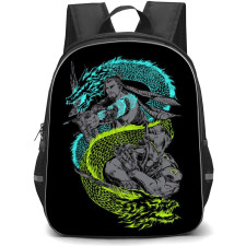 Overwatch Backpack StudentPack - Hanzo And Genji Portrait On Black Background