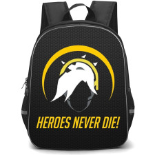 Overwatch Mercy Backpack StudentPack - Mercy Sympol On Black Background