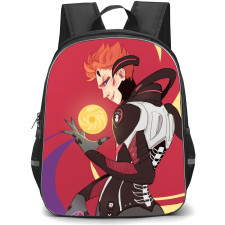 Overwatch Moira Backpack StudentPack - Moira Side Portrait On Red Background