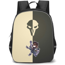 Overwatch Reaper Backpack StudentPack - Reaper Jumping Chibi Art Sticker