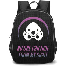Overwatch Widowmaker Backpack StudentPack - Widowmaker Sympol On Black Background