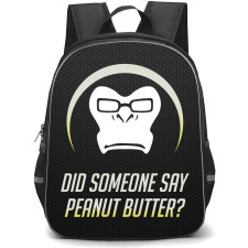 Overwatch Winston Backpack StudentPack - Winston Sympol On Black Background