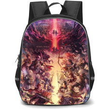 Octopath Traveler Backpack School Bag StudentPack - Octopath Traveler Characters Fierce War Series Poster