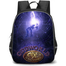 Oddworld Backpack School Bag StudentPack - Oddworld Abes Oddus Lightning Poster